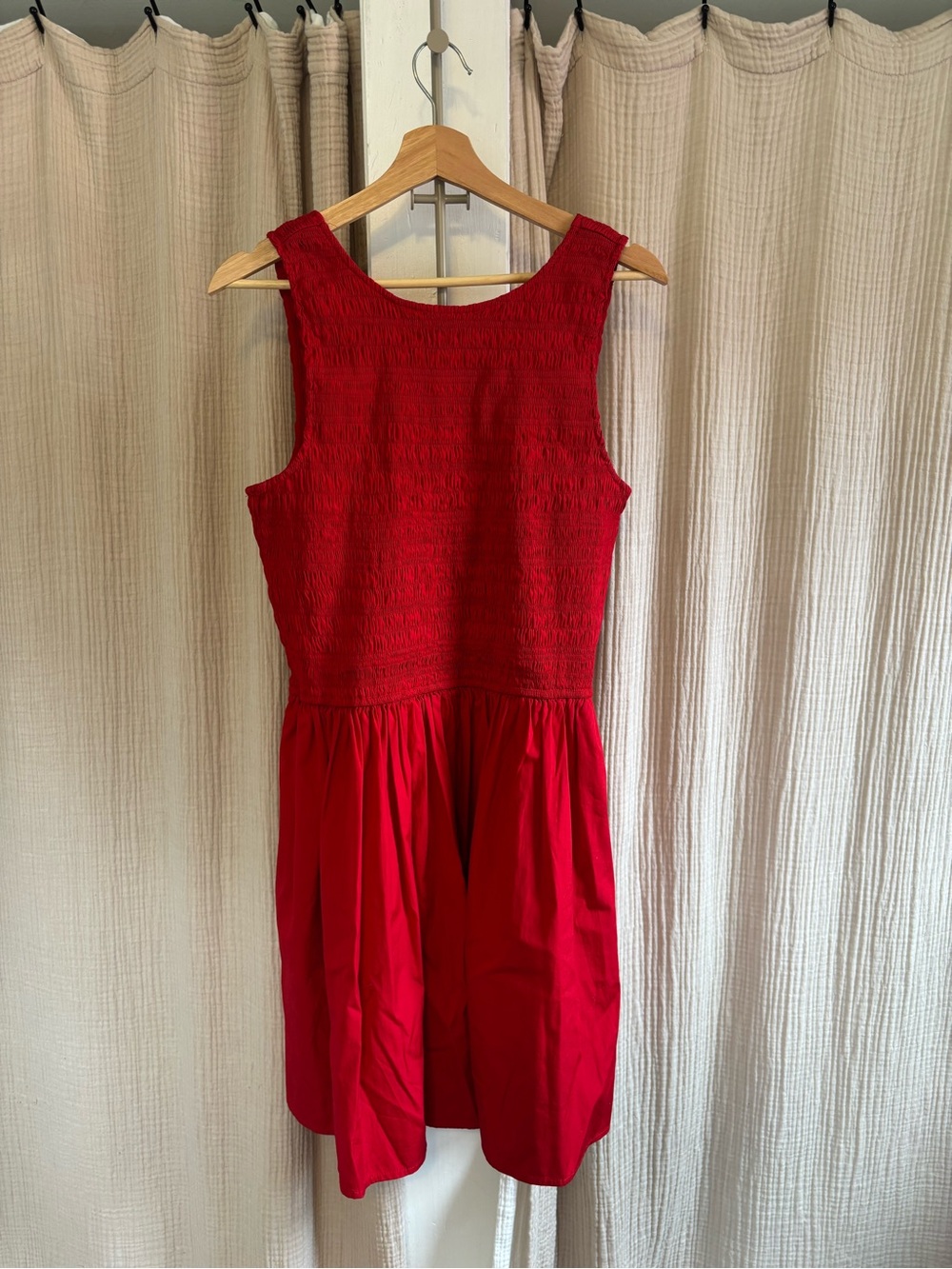 New Madewell Smocked Mini Dress- Large